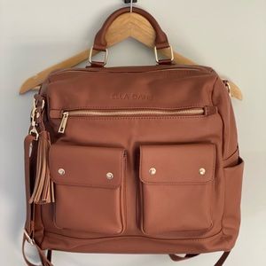 Ella Dane Caramel Diaper Bag